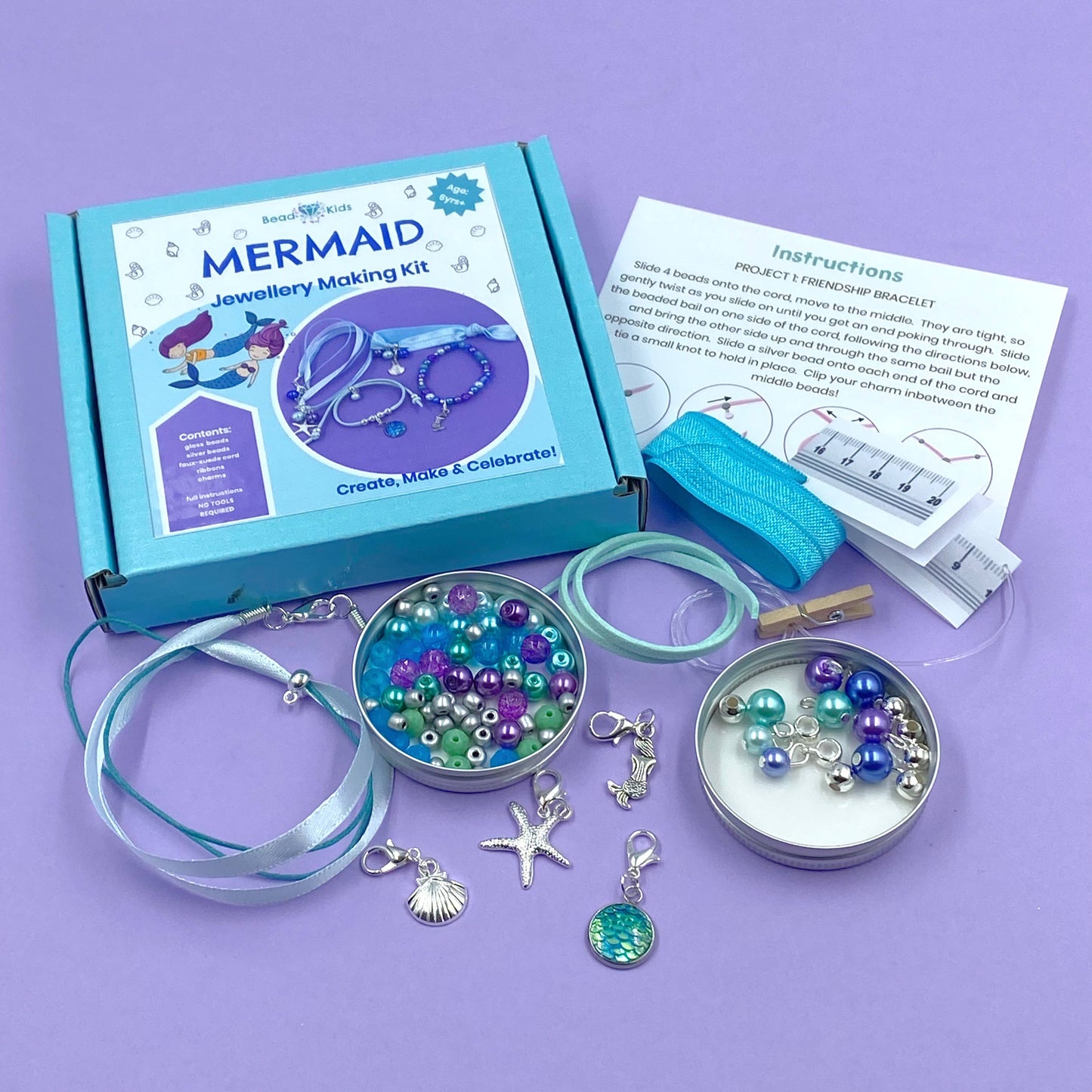 Mermaid Jewellery Making Kit For Children