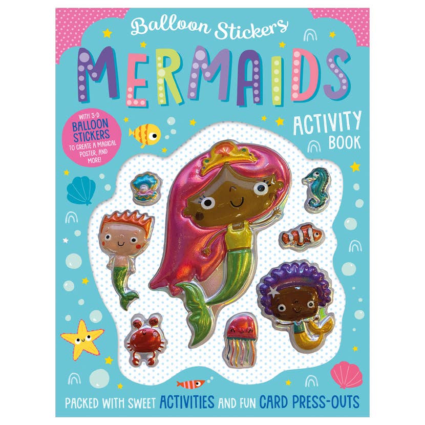 Mermaid Activity Book With Balloon Stickers