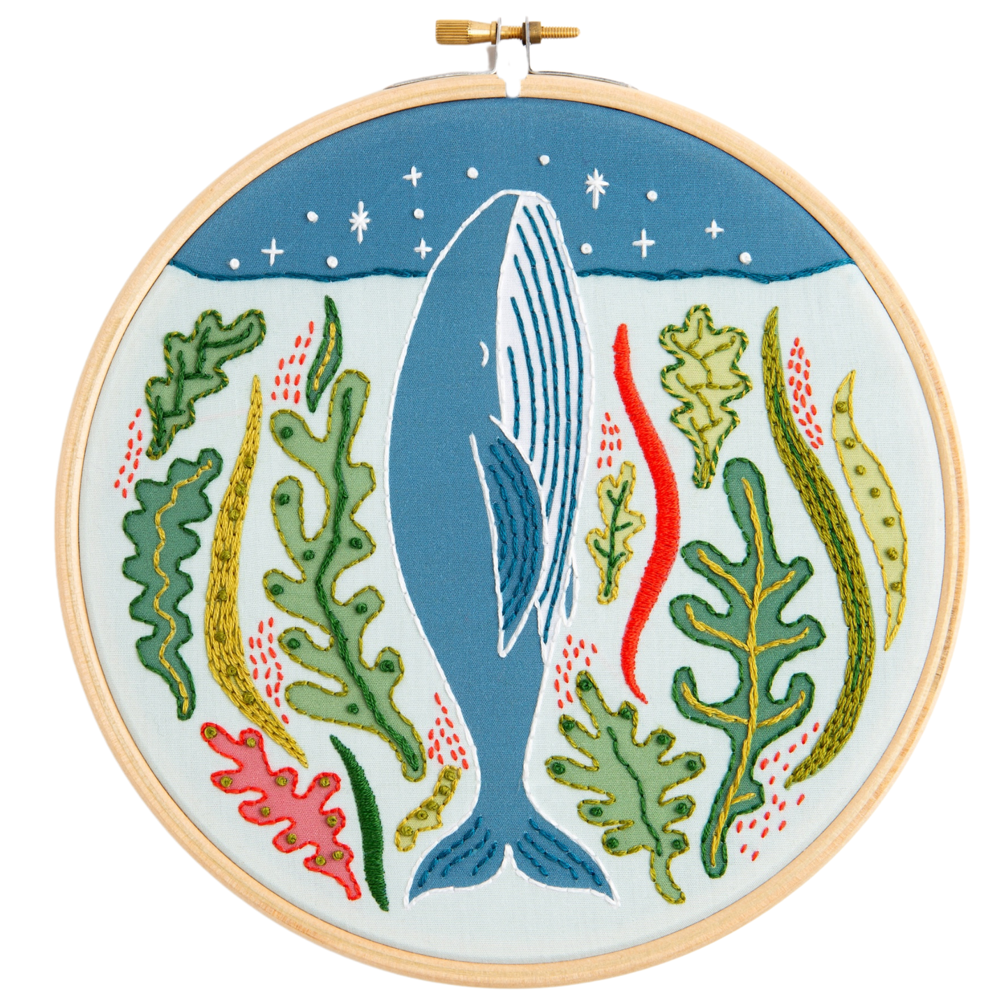 Hawthorn Handmade - Stargazing Whale Embroidery Kit