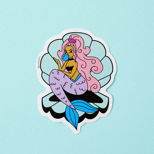 Bubblegum Mermaid Vinyl Sticker