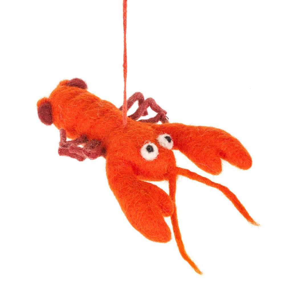 Louella Lobster Felt Decoration