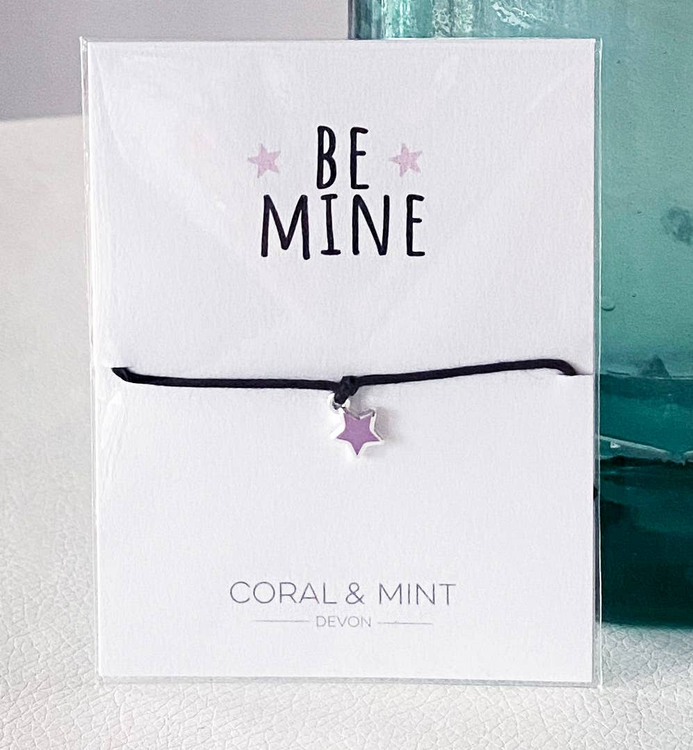 Be Mine Charm Bracelet With Lilac Star