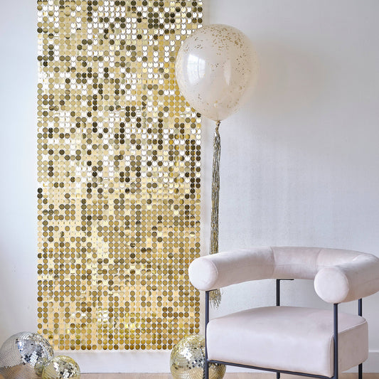 Shimmer Wall Gold Backdrop Panels