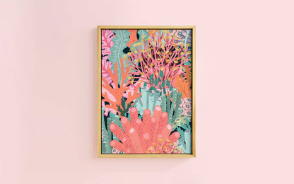 Oh So Daisy Coral Reef Deep Sea Art Print