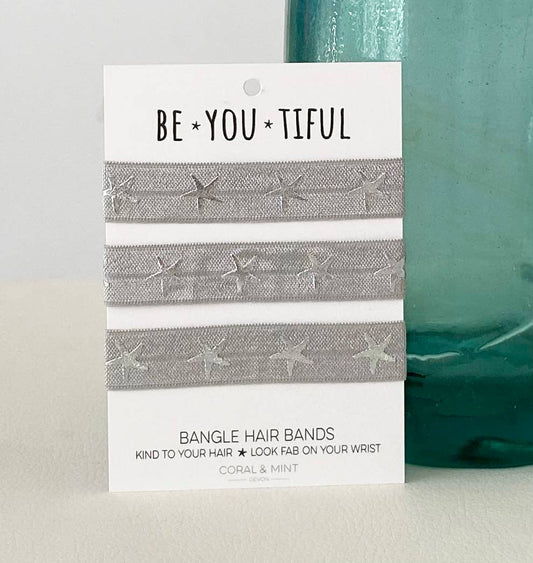 Be-You-Tiful Silver Bangle Bands.