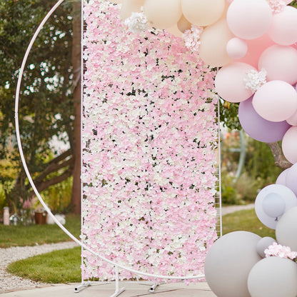 Foliage Tile Pink & White Floral Tile